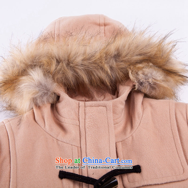 Sum horsehair jackets for winter 2015 Ms. new cap over the medium to longer term, solid color and a wool coat Korean light and 5030 XL, Ma (semir sum) , , , shopping on the Internet