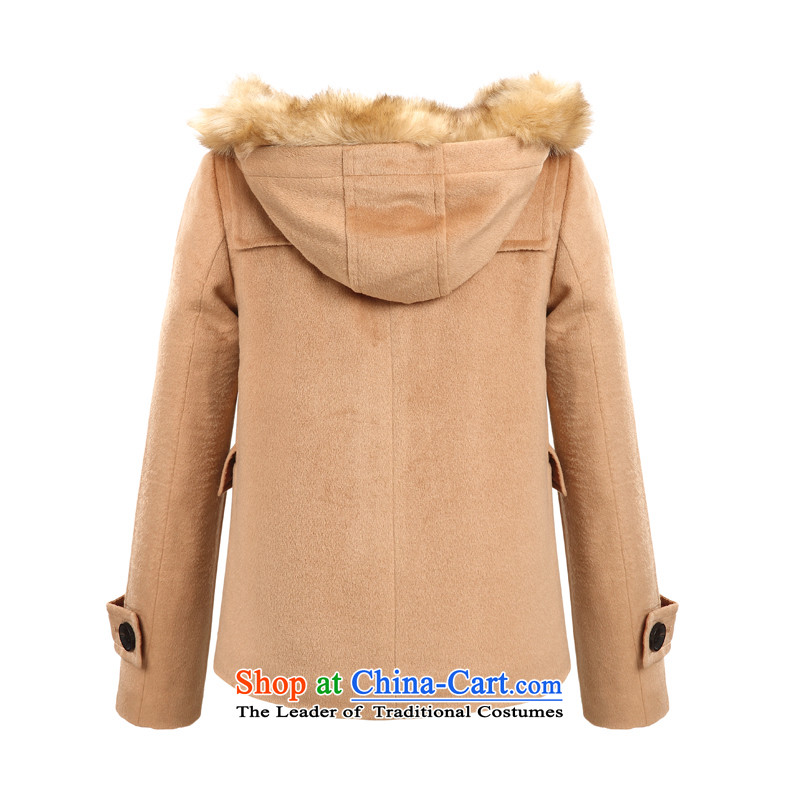 Sum horsehair jackets for winter 2015 Ms. new cap coats leisure pure colors? Straight Jacket Korean and color 5100 L, Ma (semir sum) , , , shopping on the Internet