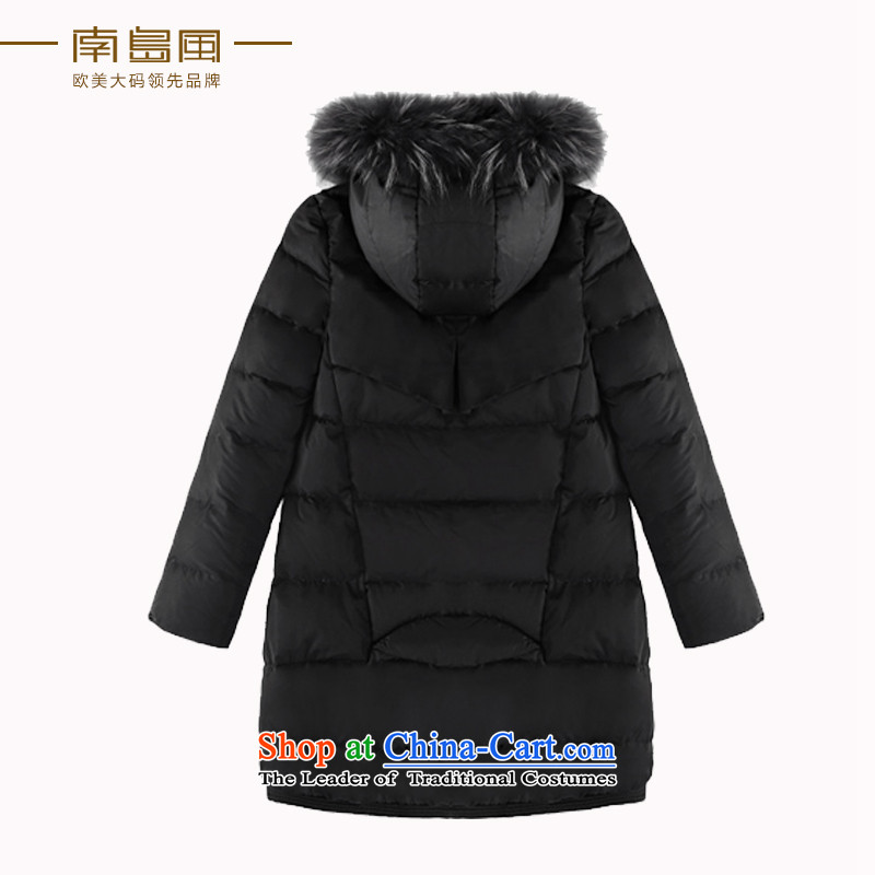 The South Island of New Large wind 2015 Code women thick winter campaign sub-mm gross video thin long-sleeved emulation down cotton coat ãþòâ large black 4XL, South Island wind shopping on the Internet has been pressed.