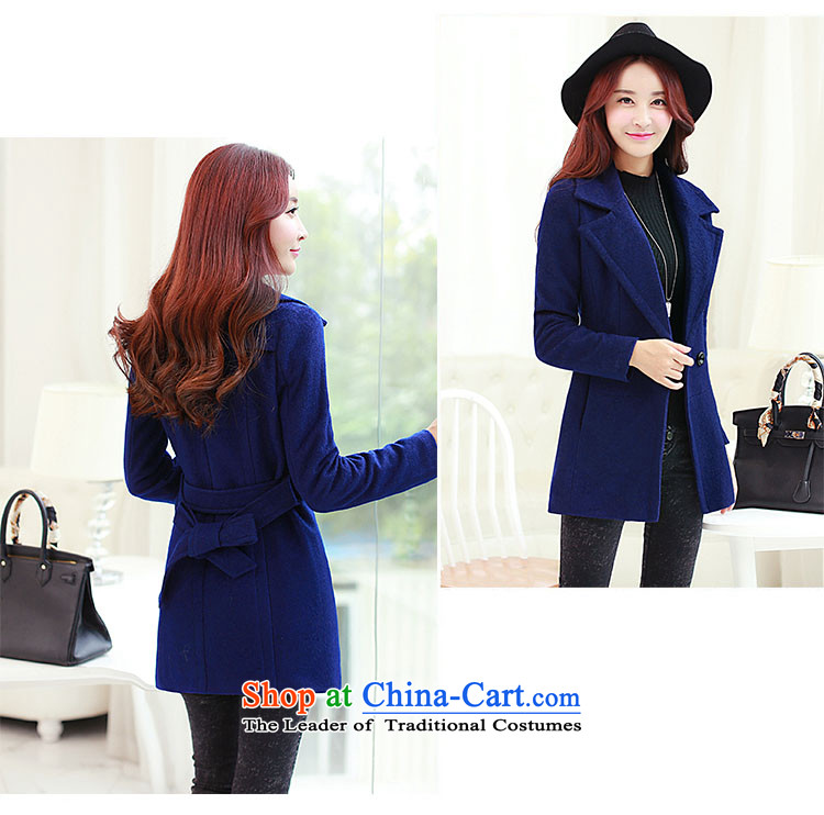 Love Is gross coats Girl Gigi Lai? jacket of autumn and winter 2015 new lady a windbreaker. Long Korean lapel tether elegant gross? Jacket Sau San deep blue XL Photo, prices, brand platters! The elections are supplied in the national character of distribution, so action, buy now enjoy more preferential! As soon as possible.