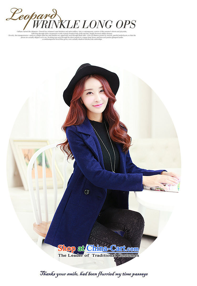 Love Is gross coats Girl Gigi Lai? jacket of autumn and winter 2015 new lady a windbreaker. Long Korean lapel tether elegant gross? Jacket Sau San deep blue XL Photo, prices, brand platters! The elections are supplied in the national character of distribution, so action, buy now enjoy more preferential! As soon as possible.