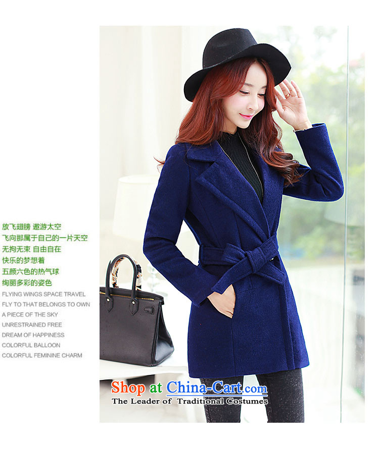 Love Is gross coats Girl Gigi Lai? jacket of autumn and winter 2015 new lady a windbreaker. Long Korean lapel tether elegant gross? Jacket Sau San deep blue XL Photo, prices, brand platters! The elections are supplied in the national character of distribution, so action, buy now enjoy more preferential! As soon as possible.