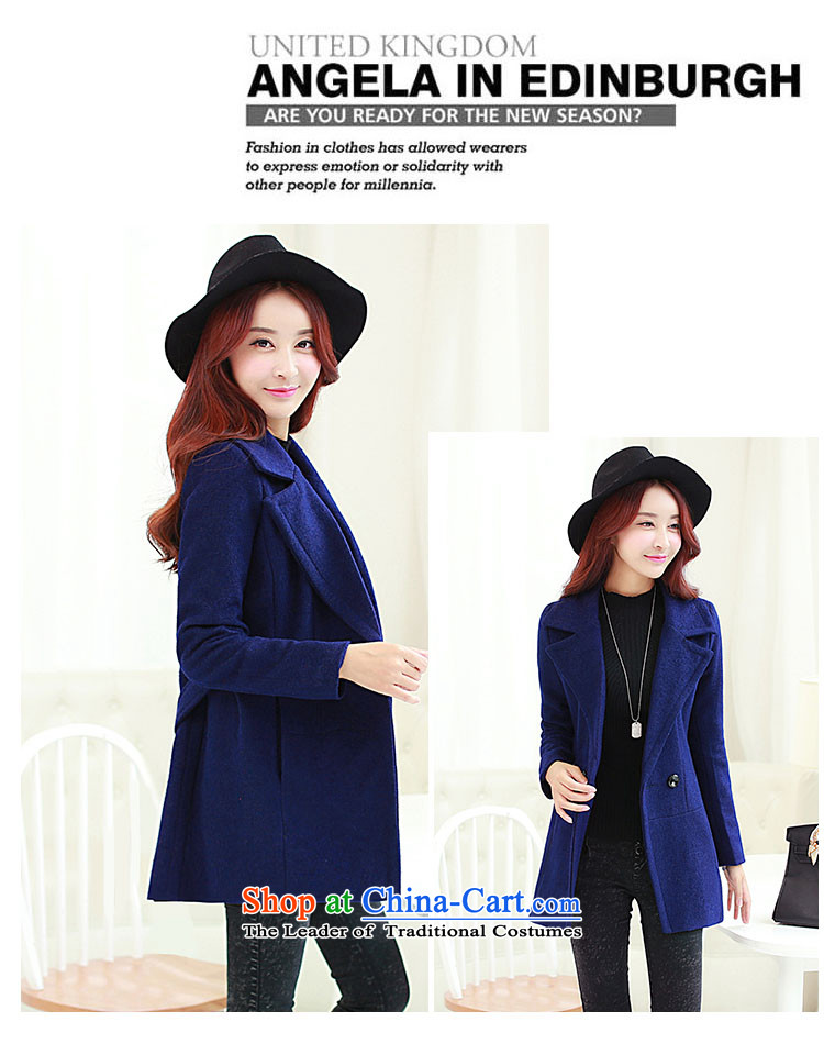 Love Is gross coats Girl Gigi Lai? jacket of autumn and winter 2015 new lady a windbreaker. Long Korean lapel tether elegant gross? Jacket Sau San deep blue XL Photo, prices, brand platters! The elections are supplied in the national character of distribution, so action, buy now enjoy more preferential! As soon as possible.