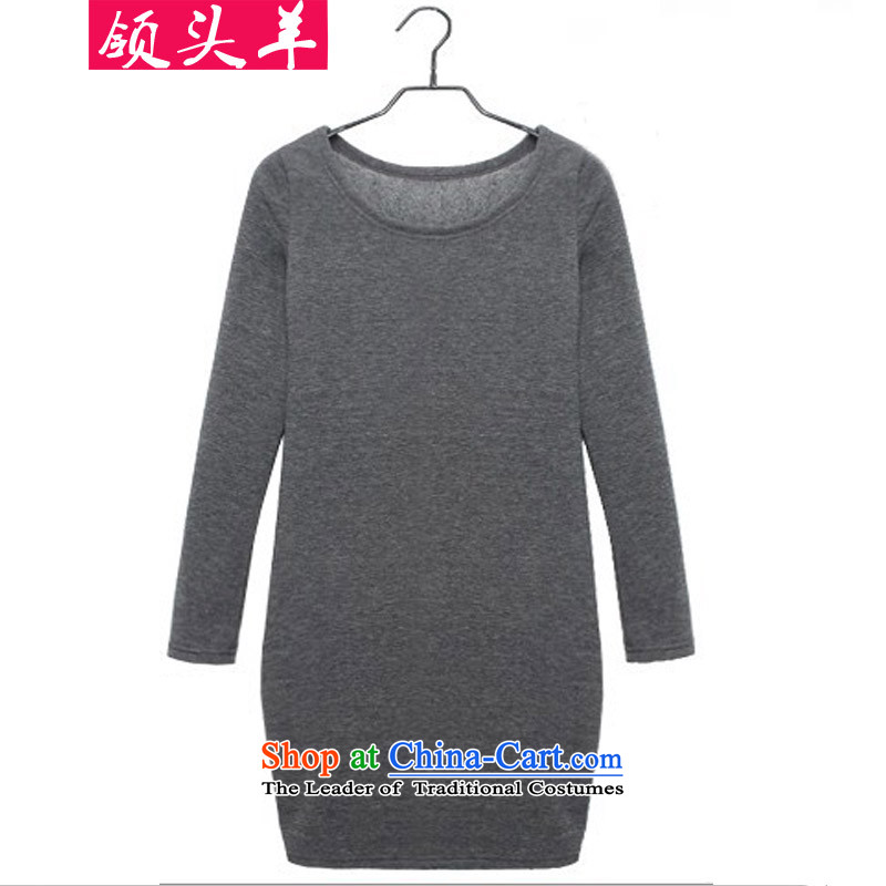 Leader in the autumn and winter 2015 large western new women to increase the burden of the Netherlands thick MM200 forming the thick plus lint-free long-sleeved female black skirt 3XL recommendations 140-160 characters that leader (lingtouyang) , , , shopping on the Internet