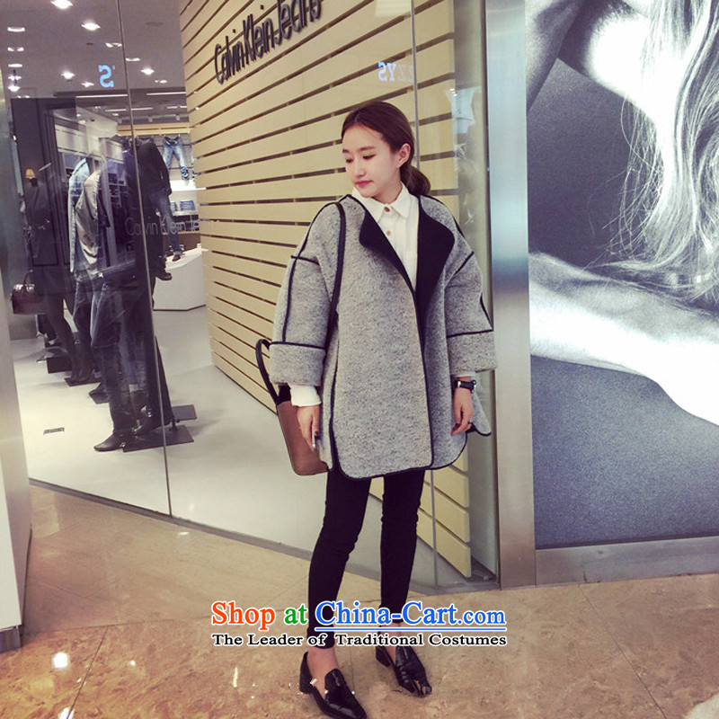 The land of the Advisory Committee, the 2015 Fall/Winter Collections Korean female cocoon coats gross?-winter wind-cashmere thickened small cloak women and seven hours in long-sleeved white? Gross land advisory Mai-mai, L, , , , shopping on the Internet