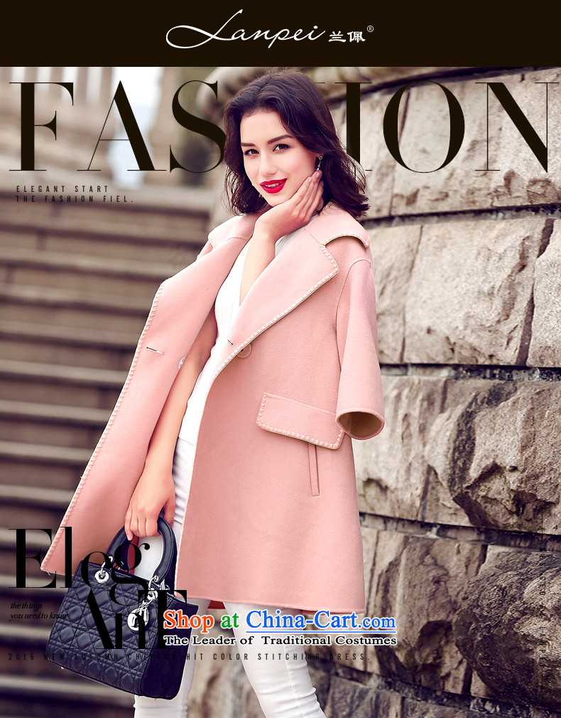 Ho Pui 2015 autumn and winter new Korean small loose incense wind jacket girl in gross? long double-side woolen coat pink S picture, prices, brand platters! The elections are supplied in the national character of distribution, so action, buy now enjoy more preferential! As soon as possible.
