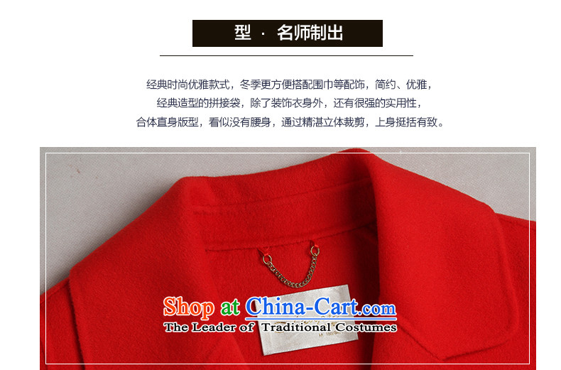 Ho Pui 2015 autumn and winter new cocoon-sided flannel wool a wool coat girl in long hair red jacket XL pictures?, prices, brand platters! The elections are supplied in the national character of distribution, so action, buy now enjoy more preferential! As soon as possible.