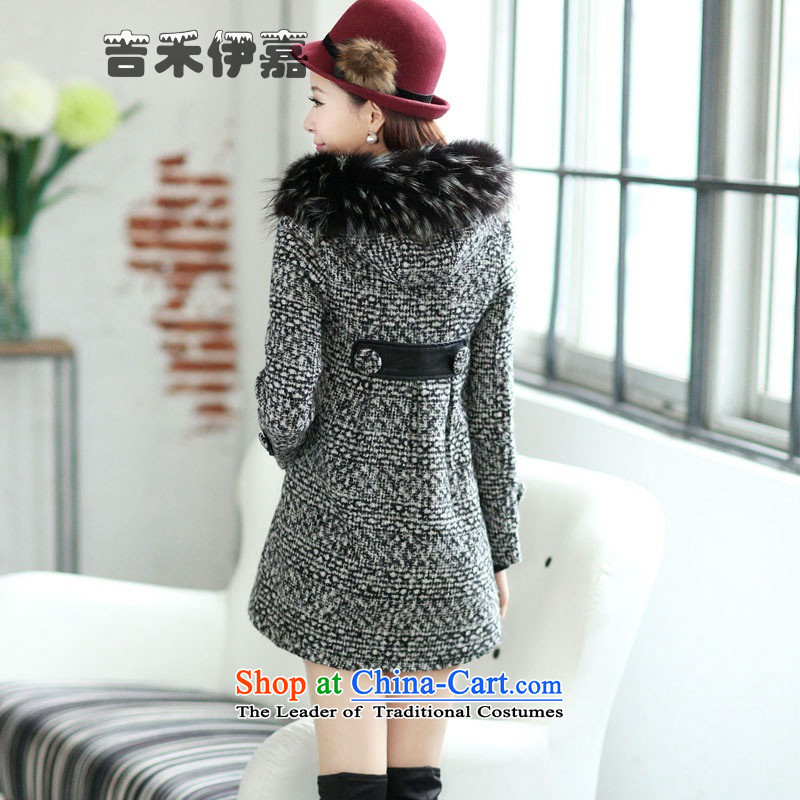 Gil Wo Ika 2015 new Korean fashion tartan sub-coats that long warm-thick hair beauty? topper with, Western, XL, Gil Wo Ika shopping on the Internet has been pressed.