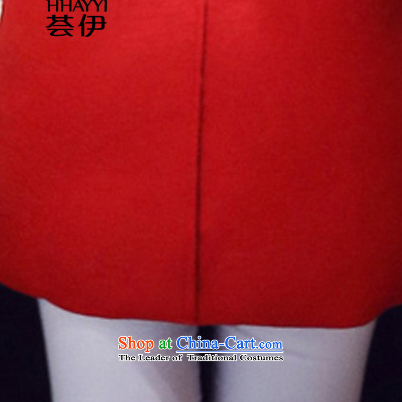 Aloe vera, 2015 winter new Korean female decorated gross? jacket. Long jacket, female HY1247 coat? large red M code, aloe vera HHAYYI () , , , shopping on the Internet