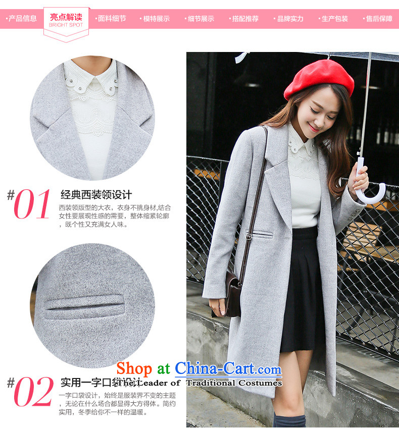 Christy Love 2015 autumn and winter in New Sau San long hair? jacket female retro a wool coat D2901 Light Gray L picture, prices, brand platters! The elections are supplied in the national character of distribution, so action, buy now enjoy more preferential! As soon as possible.