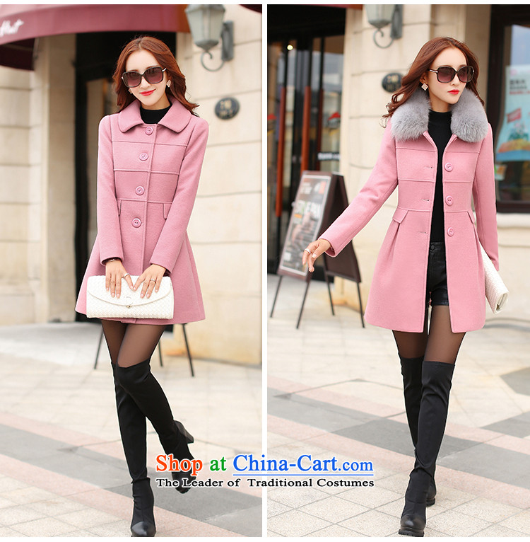 Extreme yuan by 2015 autumn and winter new gross girls jacket? long hair a wool coat Korean female jacket Sau San video thin 5048 pink L picture, prices, brand platters! The elections are supplied in the national character of distribution, so action, buy now enjoy more preferential! As soon as possible.