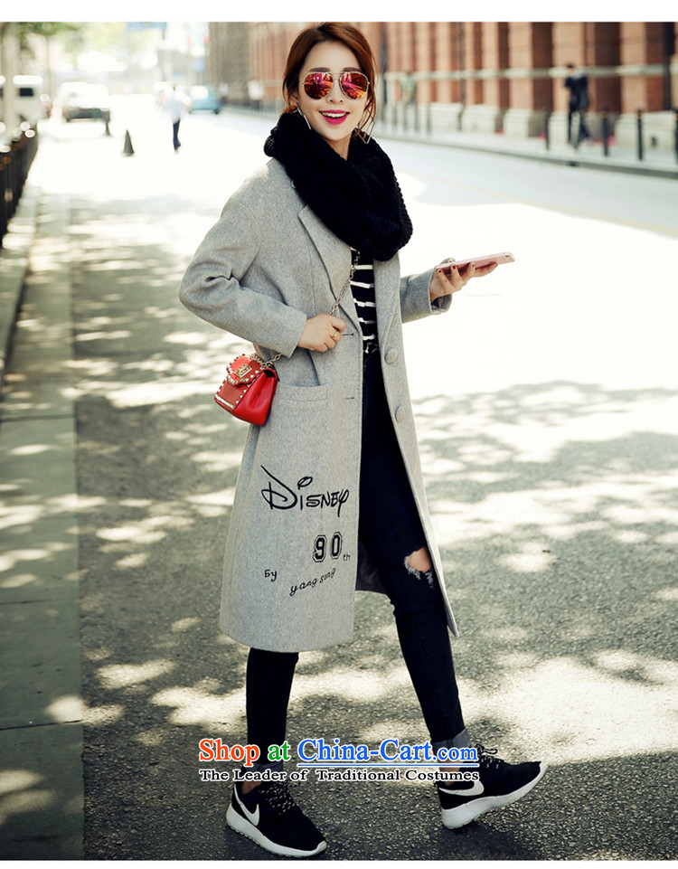 Sin has been gross girls jacket? Long 2015 autumn and winter coats women? gross dog pattern letters? jacket female gray hair L picture, prices, brand platters! The elections are supplied in the national character of distribution, so action, buy now enjoy more preferential! As soon as possible.