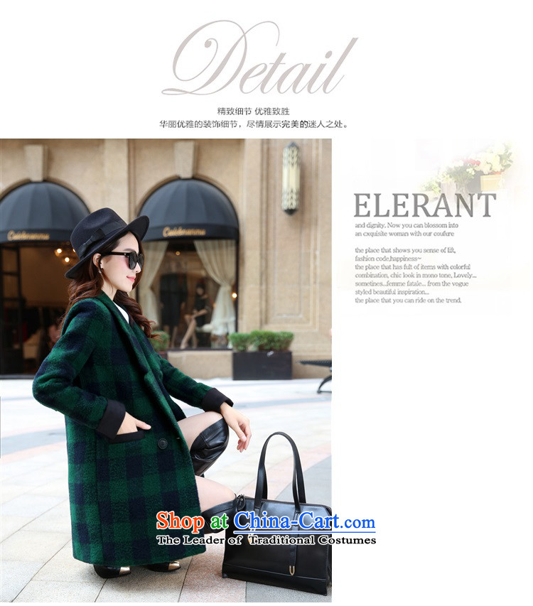 Anne Road 2015 autumn and winter New Women Korean female jacket compartments in gross? Long Sau San video thin a wool coat female Green Grid XXL picture, prices, brand platters! The elections are supplied in the national character of distribution, so action, buy now enjoy more preferential! As soon as possible.