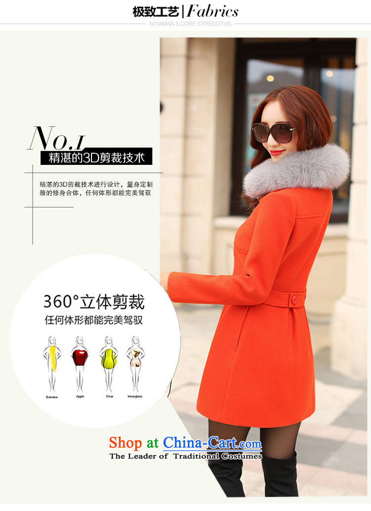 Doris Cheuk-blue 2015 autumn and winter new Korean thick a woolen coat jacket in gross? Long Large Pink (gross) for true M picture, prices, brand platters! The elections are supplied in the national character of distribution, so action, buy now enjoy more preferential! As soon as possible.