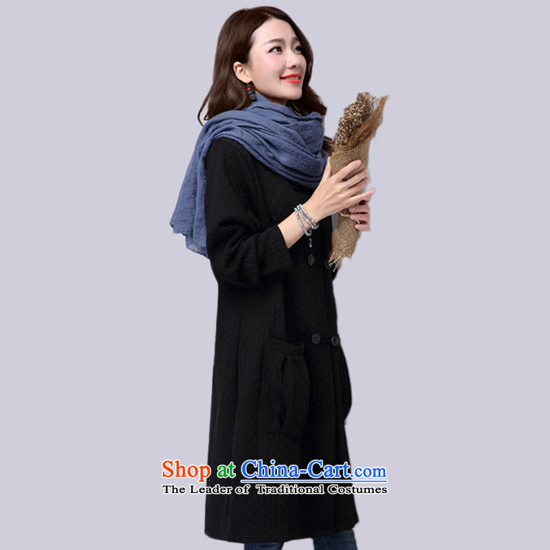 2015 Autumn and Winter Korea MEISUDI version of large numbers of ladies loose video clips in the thick cotton thin long wild loose video thin red jacket XXL, CARDIGAN MISO (MEISUDI) , , , shopping on the Internet
