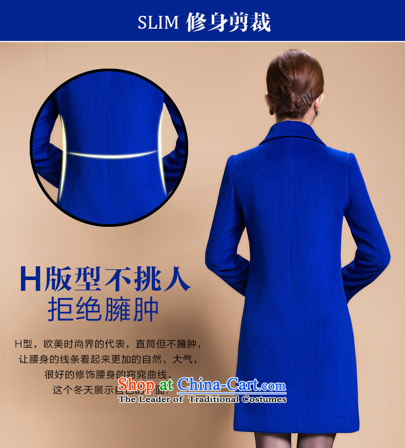 The Dumping Cen new women's Winter 2015 replacing temperament thick MM to increase the number of Sau San double-a jacket 883# gross blue  XXXXL recommendations 146-160 catty picture, prices, brand platters! The elections are supplied in the national character of distribution, so action, buy now enjoy more preferential! As soon as possible.