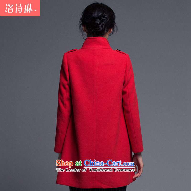 The poem Lin 2015 LUXLEAD winter clothing new products collar double-H-wild in long coats of lint? , Ms Elsie Red S, Lin (LUXLEAD) , , , shopping on the Internet