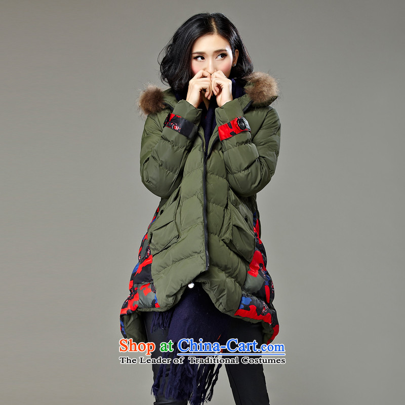 2015 MM to thick cotton coat xl jacket in autumn and winter long new women's 200catty thick hair for cotton sister retro-thick black jacket XXL recommendations robe 120-145, yet (BIAOSHANG biao) , , , shopping on the Internet