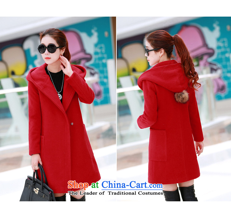 Beijing 2015 Choo Pik-dress, in the autumn of gross coats female Korean? for winter coats gross?? in female long coat 6705 red) L picture, prices, brand platters! The elections are supplied in the national character of distribution, so action, buy now enjoy more preferential! As soon as possible.