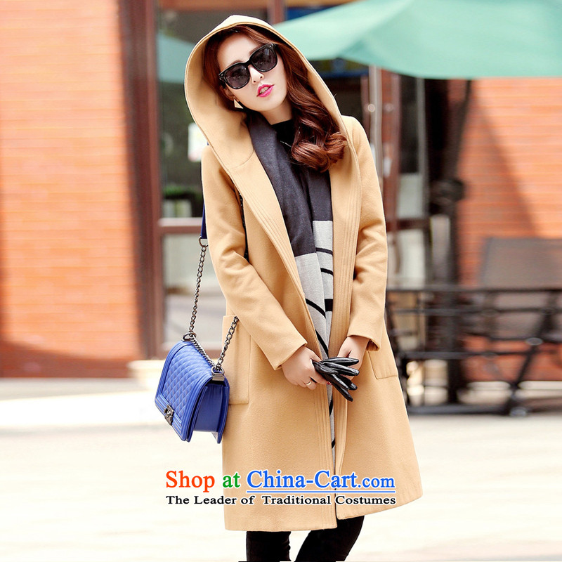 The Korean version of the sleek and versatile with cap and color coats , L, the chemist ( , , , ) XINYARAN shopping on the Internet