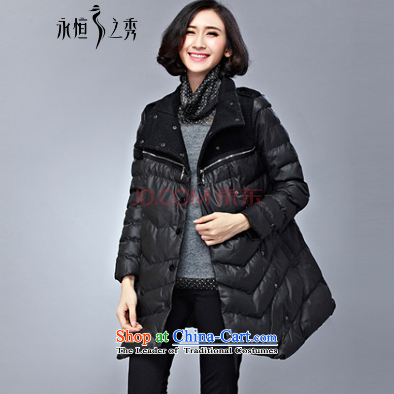 The Eternal Soo-To increase the number of female jackets for winter 2015 cotton coat new product expertise MM thick, Hin thin sister, Ms. Jacket coat in Europe and long black 4XL, eternal Soo , , , shopping on the Internet
