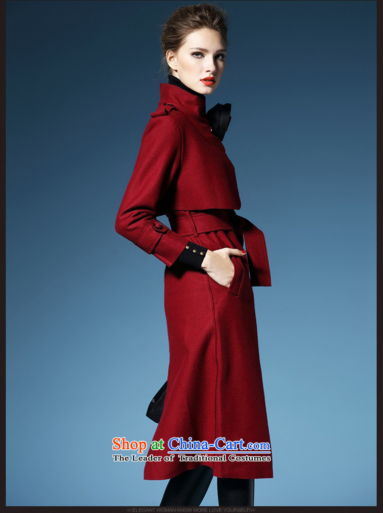 El Nina Winter 2015 New Product gross? jacket a wool coat girl in autumn and winter coat long temperament Sau San Korean autumn replacing han-beom and color pictures, prices, L/165 brand platters! The elections are supplied in the national character of distribution, so action, buy now enjoy more preferential! As soon as possible.
