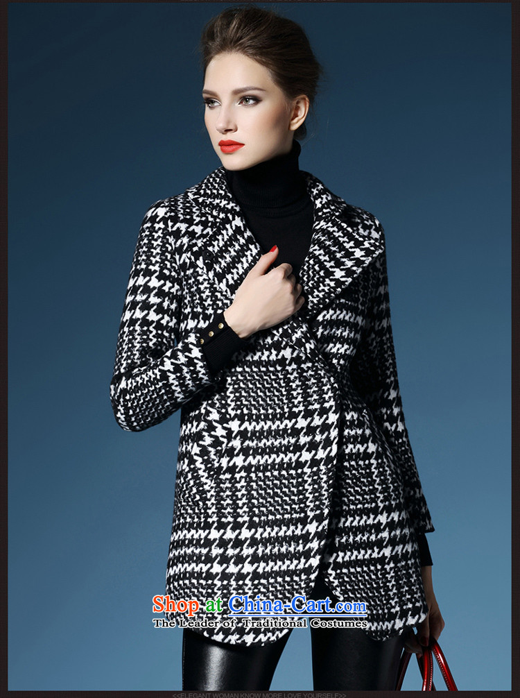 El Nina 2015 winter new wool a wool coat chidori. Long thick jacket double-checked S/155 women's picture, prices, brand platters! The elections are supplied in the national character of distribution, so action, buy now enjoy more preferential! As soon as possible.