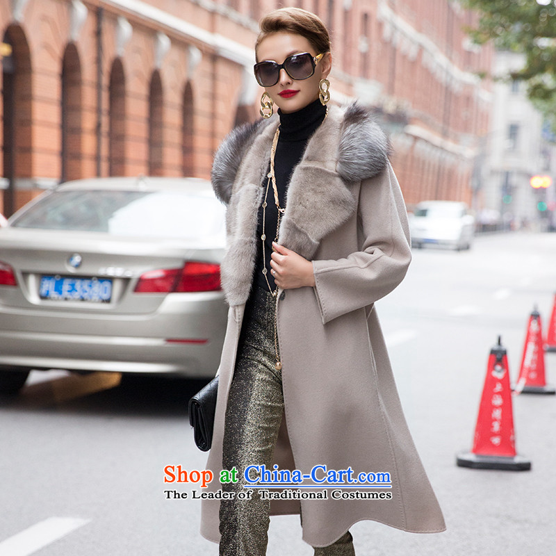Lord included winter new duplex 2015 cashmere overcoat female high-end fox mink for Gross Gross 0067 meters and jacket? , L, included lord shopping on the Internet has been pressed.