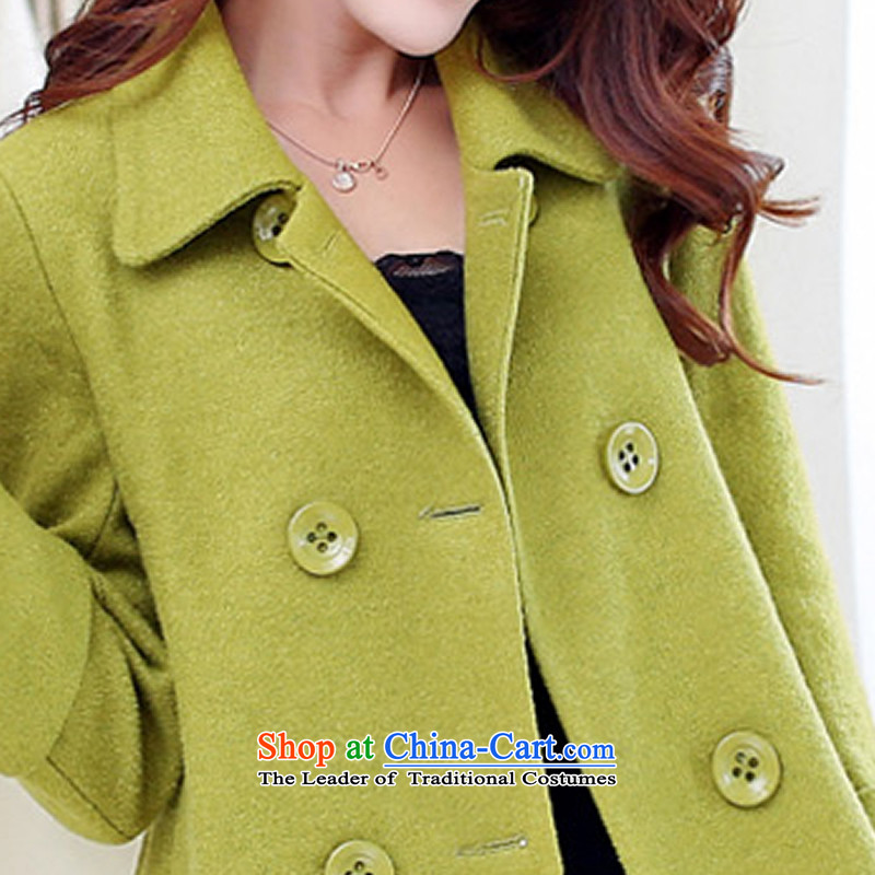 Tong yuan by 2015 autumn and winter new graphics thin hair so Sau San jacket female short, double-a wool coat C105 olive , L, Tong Yuan (TOOSEYUA) , , , shopping on the Internet