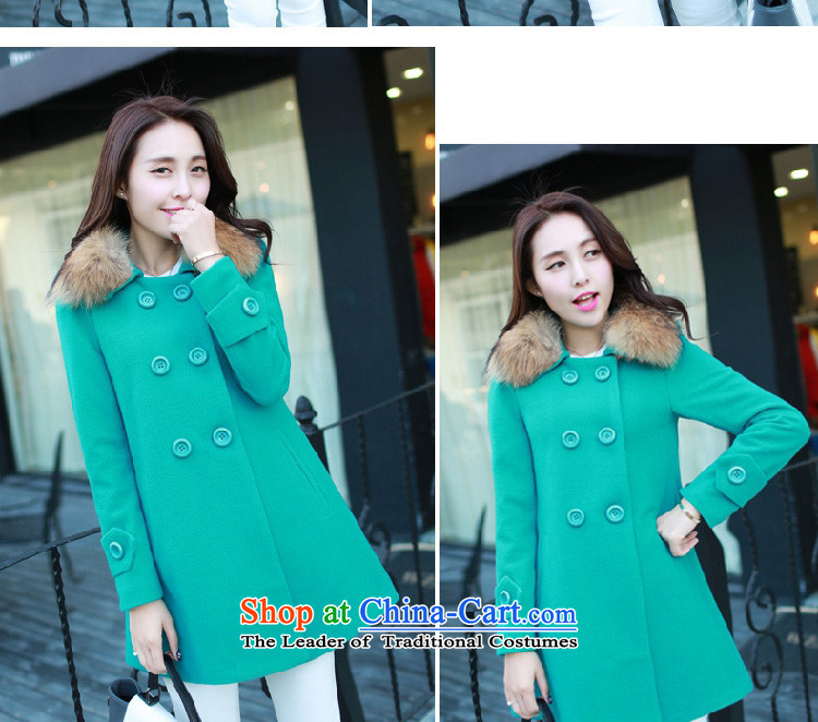 Yi Kyung Hyang 2015 Autumn load ring New Sau San over the medium to longer term gross H1300 coats of collar? red XL Photo, prices, brand platters! The elections are supplied in the national character of distribution, so action, buy now enjoy more preferential! As soon as possible.
