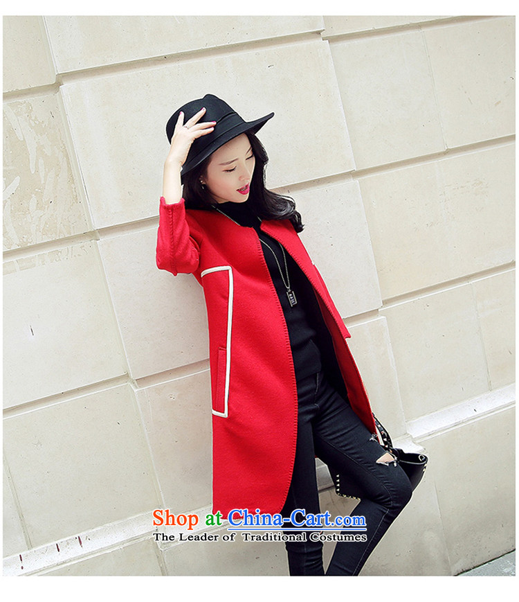 Yi love wave 2015 autumn and winter new Korean women's coats gross? smart casual jacket in gross so long and Color M pictures 0293, prices, brand platters! The elections are supplied in the national character of distribution, so action, buy now enjoy more preferential! As soon as possible.