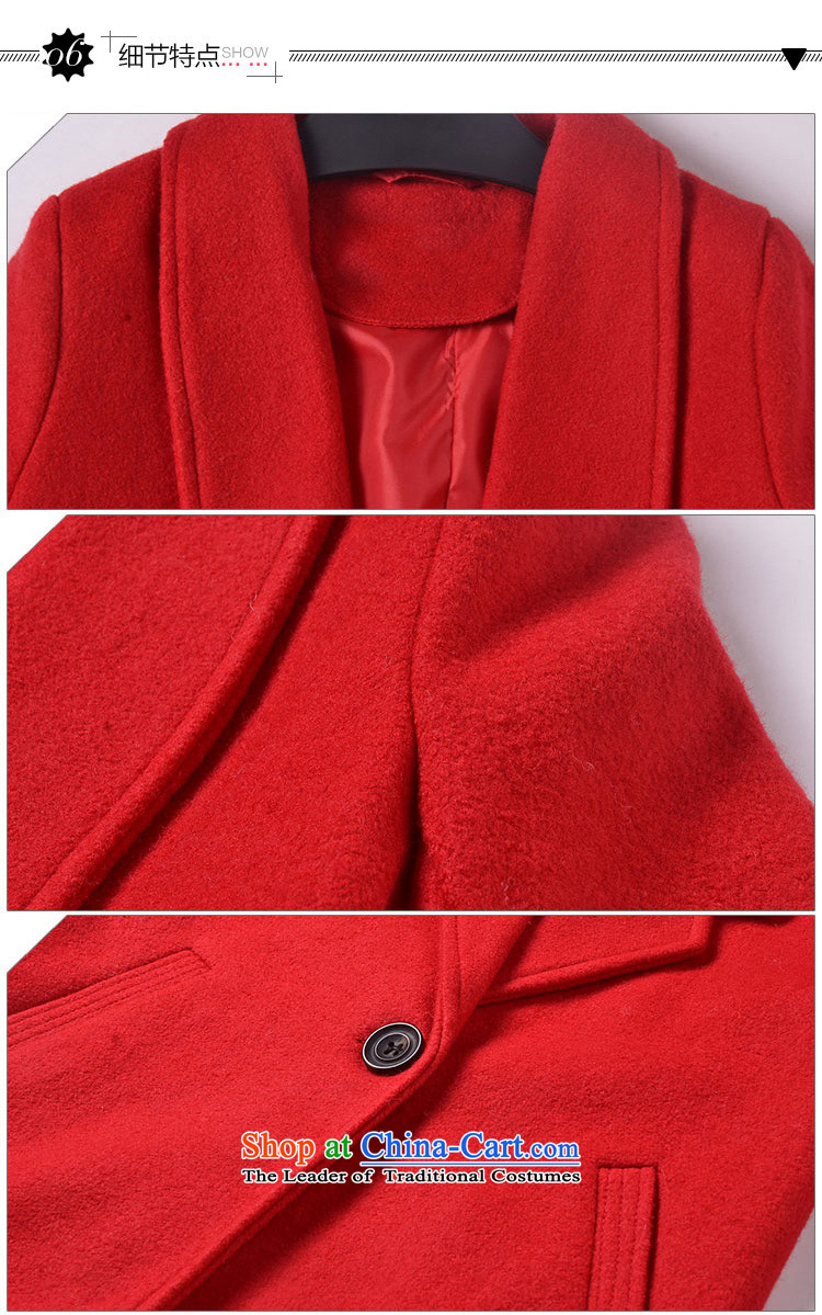 Gross coats women XZOO2015? winter version korea long wool a jacket female new red clip cotton waffle S picture, prices, brand platters! The elections are supplied in the national character of distribution, so action, buy now enjoy more preferential! As soon as possible.