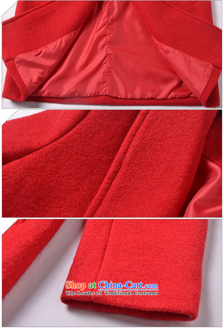 Gross coats women XZOO2015? winter version korea long wool a jacket female new red clip cotton waffle S picture, prices, brand platters! The elections are supplied in the national character of distribution, so action, buy now enjoy more preferential! As soon as possible.