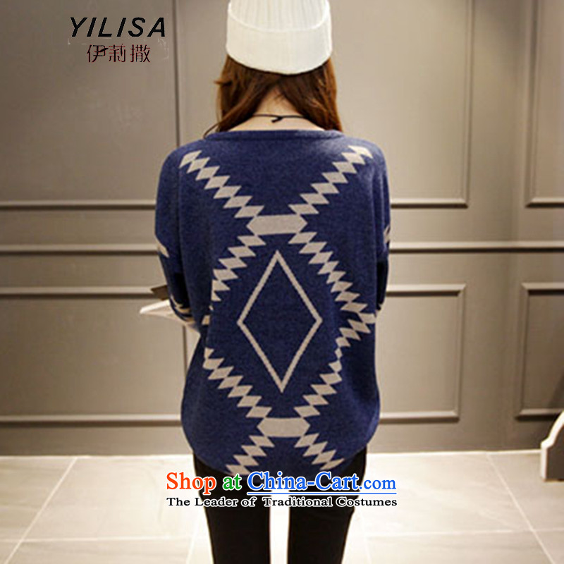 Elizabeth sub-autumn and winter ad new larger women to increase the burden of T-shirts sweater 200 MM thick winter clothes, forming loose thick knitted shirts H5235 picture color 3XL, Elizabeth (YILISA sub-shopping on the Internet has been pressed.)