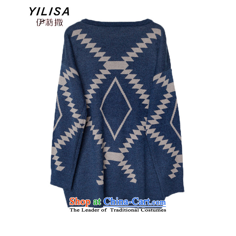 Elizabeth sub-autumn and winter ad new larger women to increase the burden of T-shirts sweater 200 MM thick winter clothes, forming loose thick knitted shirts H5235 picture color 3XL, Elizabeth (YILISA sub-shopping on the Internet has been pressed.)