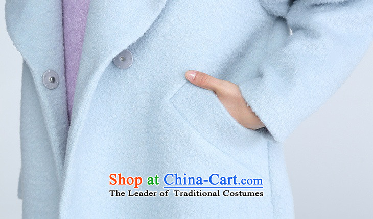 In winter, of d'zzit retro-barrel long woolen coat 354G398 light green blue 155XS picture, prices, brand platters! The elections are supplied in the national character of distribution, so action, buy now enjoy more preferential! As soon as possible.