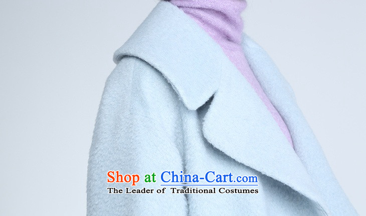In winter, of d'zzit retro-barrel long woolen coat 354G398 light green blue 155XS picture, prices, brand platters! The elections are supplied in the national character of distribution, so action, buy now enjoy more preferential! As soon as possible.
