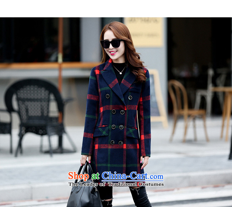The early 2015 winter clothing new diamond for women so gross jacket Korean Sau San Box long double-a suit coats navy XXL picture, prices, brand platters! The elections are supplied in the national character of distribution, so action, buy now enjoy more preferential! As soon as possible.