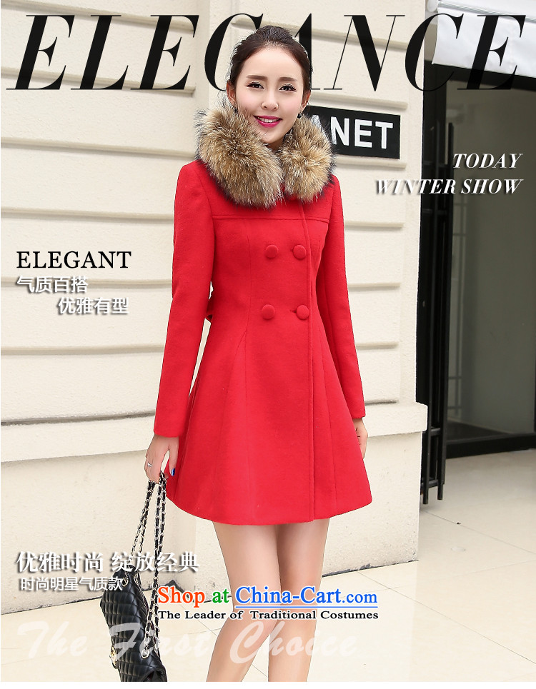 Summer 2015 Addis Ababa autumn and winter load new woolen coat non-Cashmere wool coat girl in long wool coat gross?? coats female rose pink XL Photo, prices, brand platters! The elections are supplied in the national character of distribution, so action, buy now enjoy more preferential! As soon as possible.