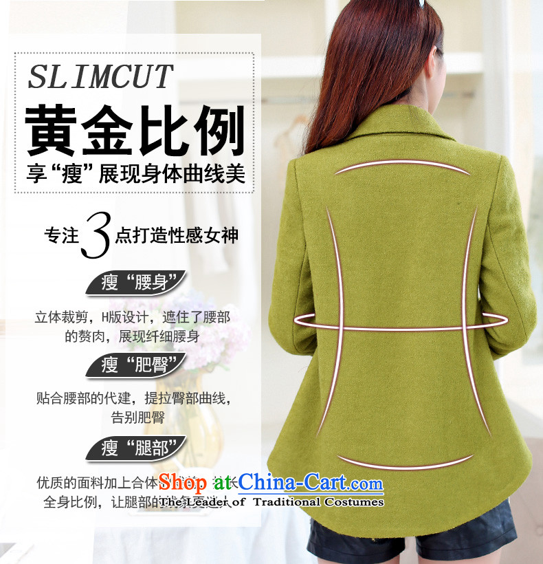 Cheng Kejie was US Women 2015 new coats autumn and winter thick short of female Korean jacket coat? Edition Sau San a wool coat female olive M picture, prices, brand platters! The elections are supplied in the national character of distribution, so action, buy now enjoy more preferential! As soon as possible.