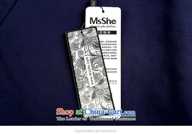 Msshe xl women 2015 new winter clothing 200 catties stitching grid long skirt shirt, long pre-sale 10856 blue 2XL- pre-sale on 10 December to the picture, prices, brand platters! The elections are supplied in the national character of distribution, so action, buy now enjoy more preferential! As soon as possible.