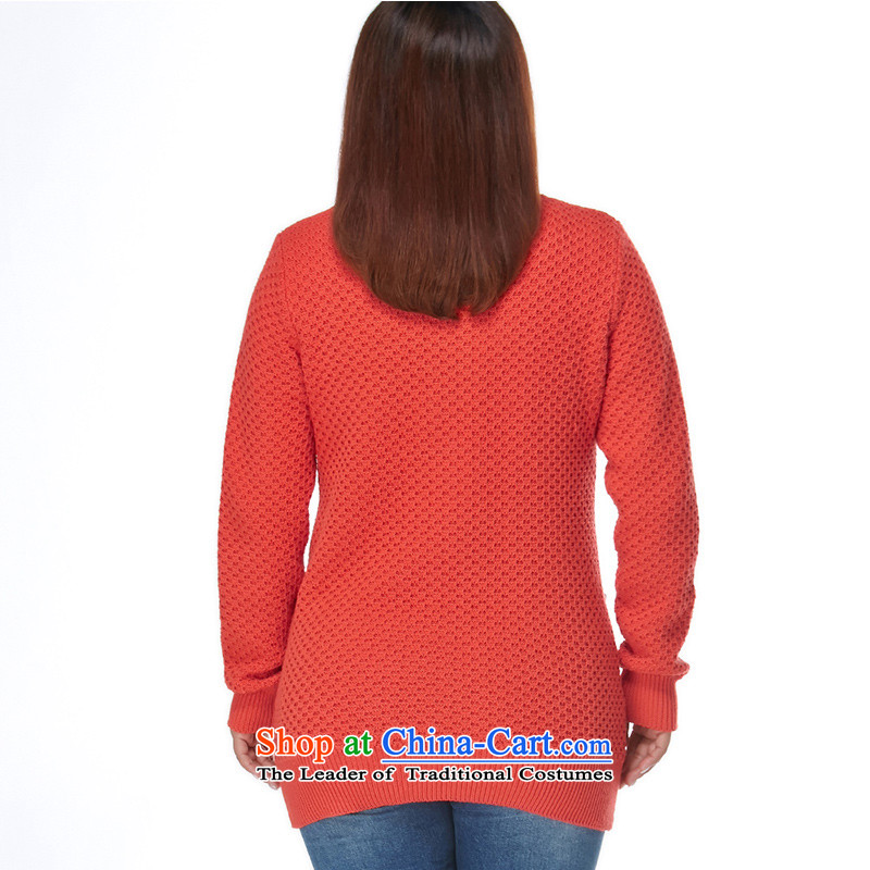 Msshe xl women 2015 new winter clothing thick sister nail-ju woolen sweater in 8421 Long Thick Orange 2XL, Susan Carroll, the poetry Yee (MSSHE),,, shopping on the Internet