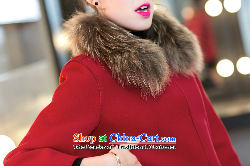 Recalling that the 2015 Winter North drift-new Korean small incense wind-thick cloak a coat of long-sleeved shawl short hair? female 3329 red cloak XL Photo, prices, brand platters! The elections are supplied in the national character of distribution, so action, buy now enjoy more preferential! As soon as possible.