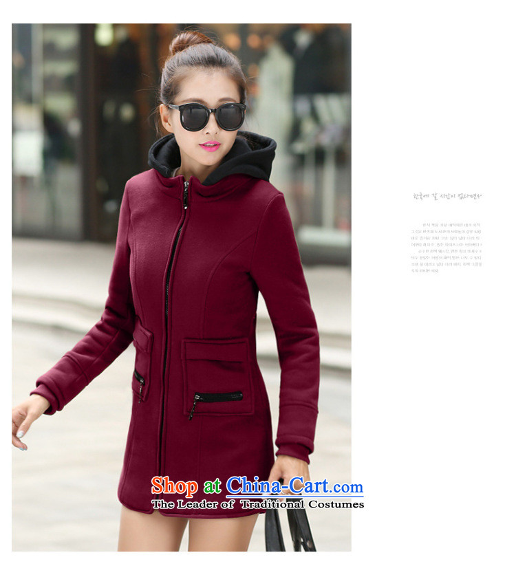 Morning to 2015 winter new larger female plus lint-free color plane with cap reinforcement sweater jacket thick mm thin long-sleeved zipper Sau San video jacket Gray L recommendations 110-120 catty picture, prices, brand platters! The elections are supplied in the national character of distribution, so action, buy now enjoy more preferential! As soon as possible.