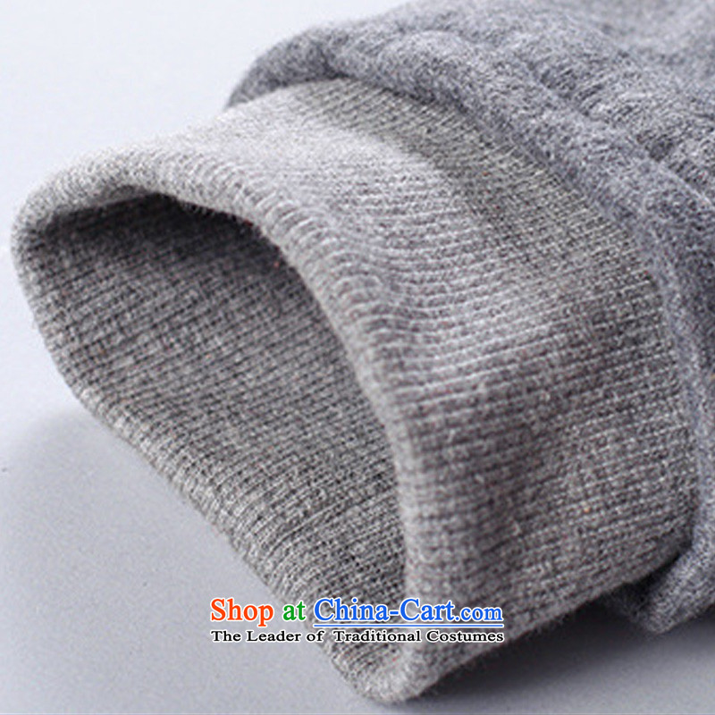 Morning to 2015 winter new larger female plus lint-free color plane with cap reinforcement sweater jacket thick mm thin long-sleeved zipper Sau San video jacket Gray L recommendations 110-120, morning to , , , shopping on the Internet