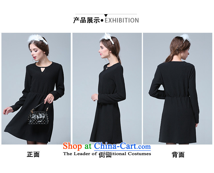 Elizabeth 2015 Western brands discipline high-end for larger women Fall/Winter Collections dresses video thin new fat mm xl pure color Foutune of knitted dress SN1626- forming the black L picture, prices, brand platters! The elections are supplied in the national character of distribution, so action, buy now enjoy more preferential! As soon as possible.