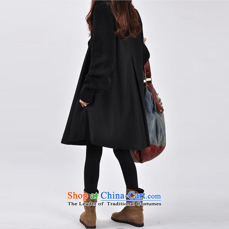 The Korean version of large equipment yi code so sub cloak wind jacket, black overcoat , L? gross Pu Yi (PUYI APPAREL) , , , shopping on the Internet