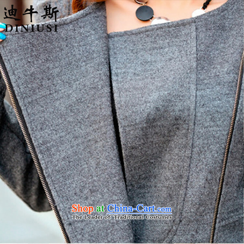 The achievement of the 2015 autumn and winter new Western big medium to long term, Sau San? The coats of Disney S Gray , , , shopping on the Internet