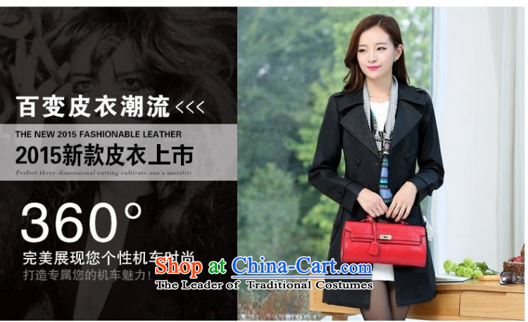 Curran AD 2015 autumn and winter Ms. New PU Yi stylish ultra thin video 