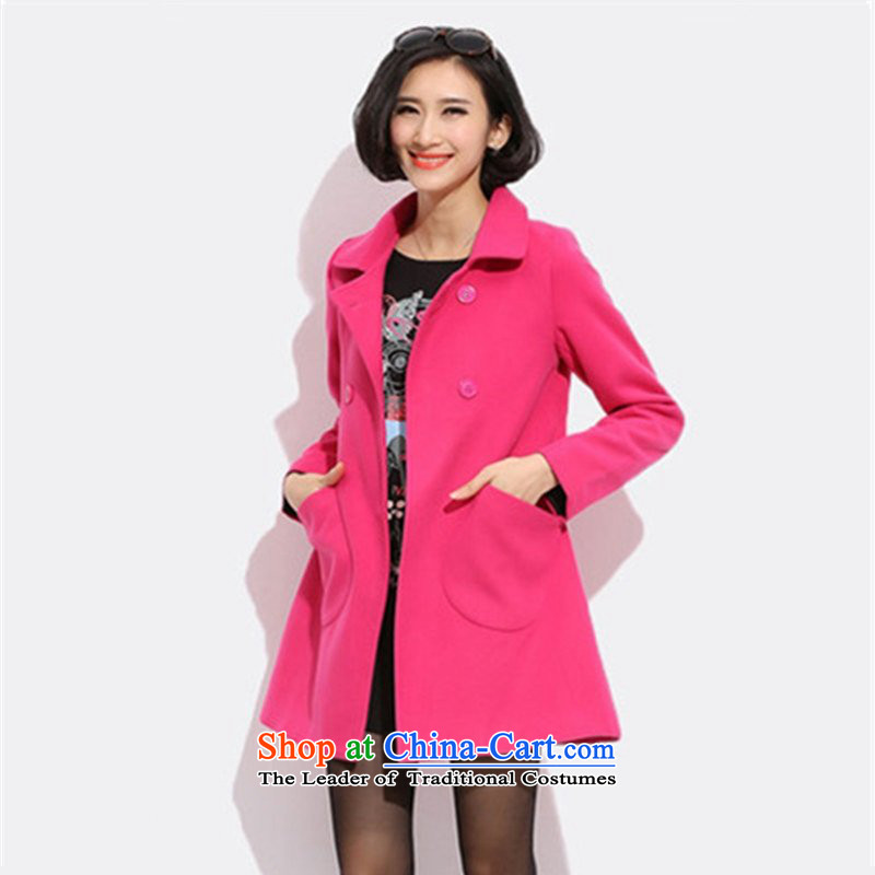 Curran ad winter clothing new xl women in Europe and the coat is gross long thin hair? jacket graphics Sau San long-sleeved lapel a windbreaker J5918 XL(120-140 red), the burden of Atlas Copco (current) Trent shopping on the Internet has been pressed.